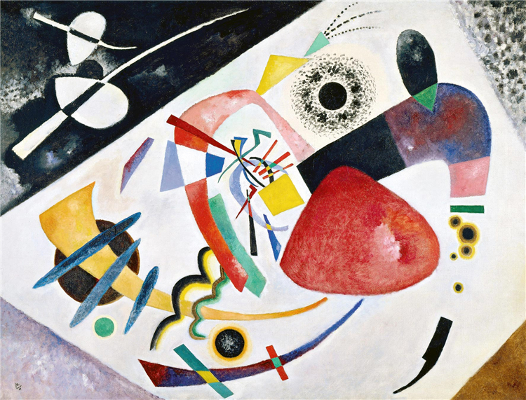 Red Spot II 1921 Wassily Kandinsky Abstract Oil Painting